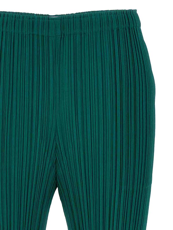 The Best Shops PLEATS PLEASE ISSEY MIYAKE: カジュアルトラウザー - カジュアルパンツ - 緑