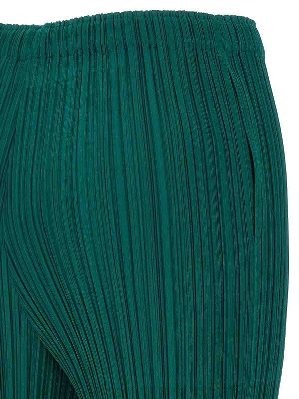 カジュアルパンツ - 緑 shop online: PLEATS PLEASE ISSEY MIYAKE