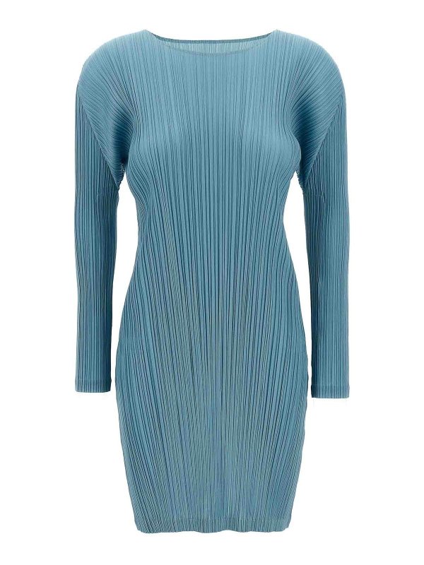 PLEATS PLEASE ISSEY MIYAKE: ニーレングスドレス - 膝丈ドレス - マルチカラー