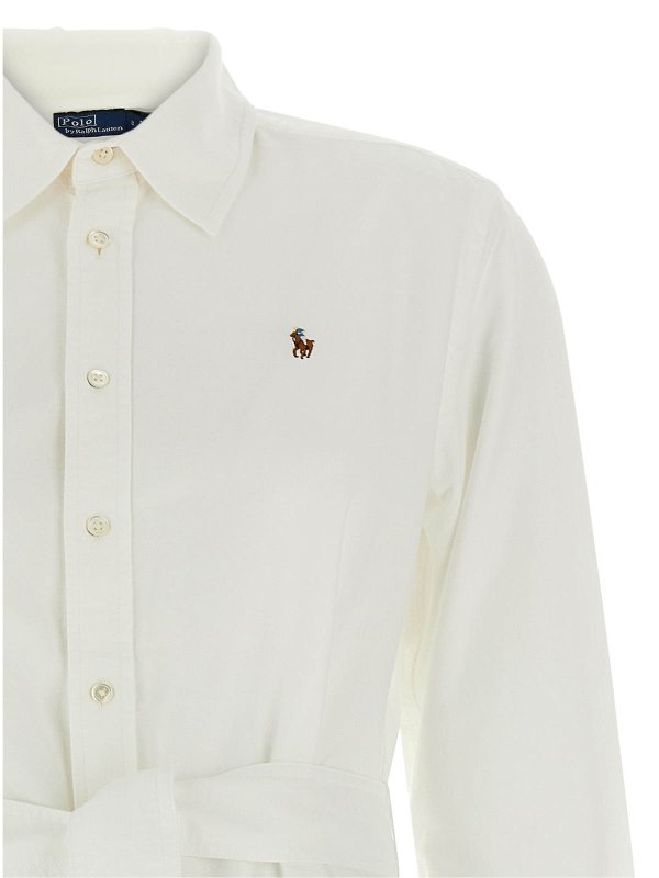 The Best Shops POLO RALPH LAUREN: ニーレングスドレス - 膝丈ドレス - 白