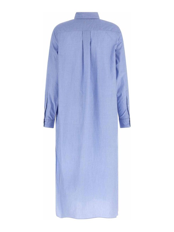 POLO RALPH LAUREN: ニーレングスドレス online - 膝丈ドレス - ライトブルー