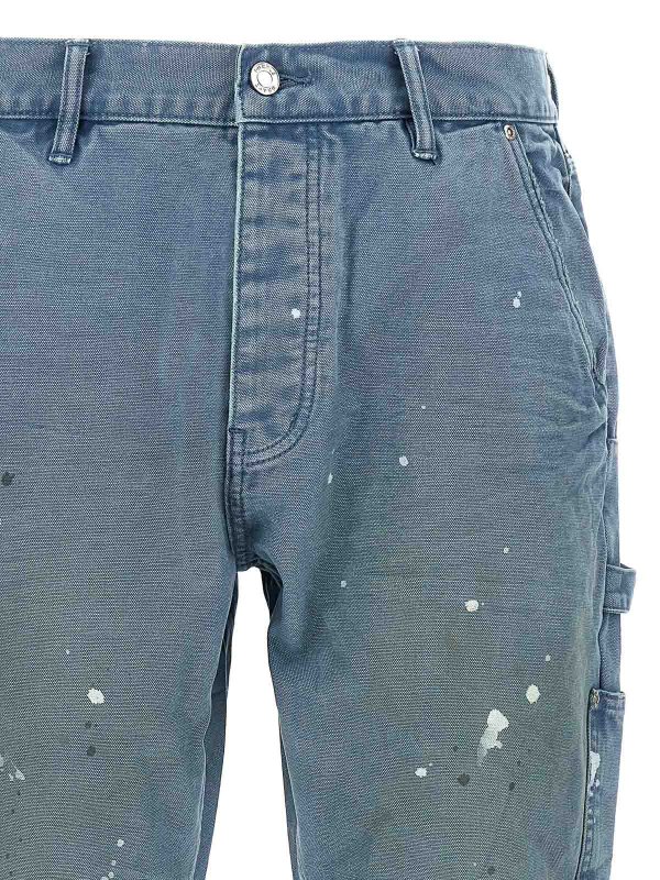 The Best Shops PURPLE BRAND: Trousers Shorts - P092 Copper Plate Carpenter Pants