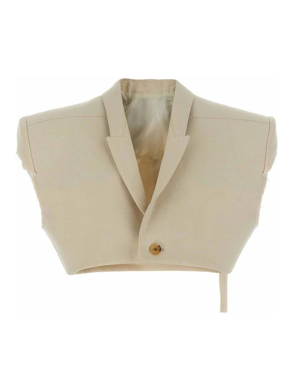 RICK OWENS: vests - Micro Tatlin Vest