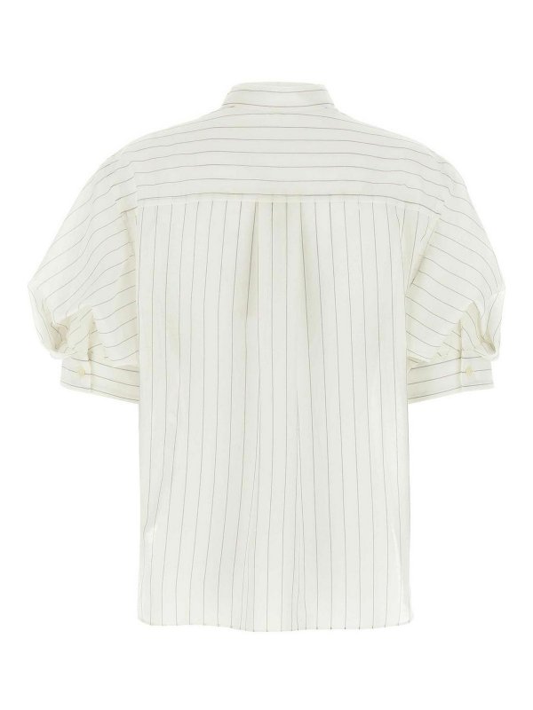 Sacai: t-shirts online - Organza T-Shirt