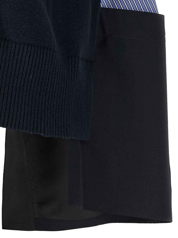 Suéter Cuello Redondo - Azul shop online: Sacai