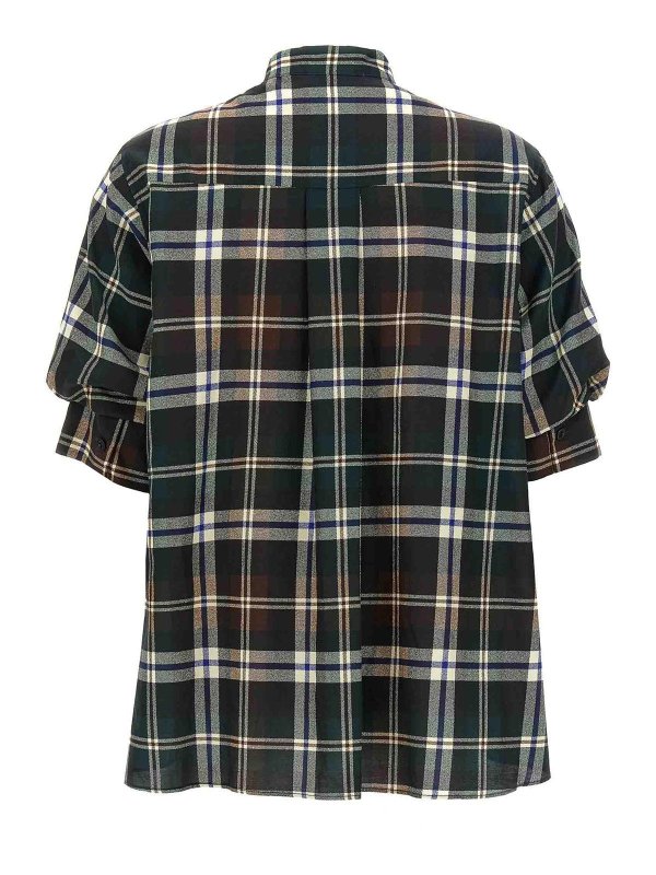 Sacai: shirts online - Knitted Panel Shirt