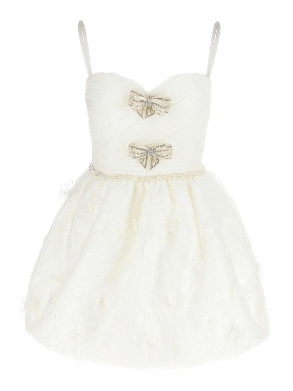 Self Portrait: ショートドレス - ショートドレス - 白