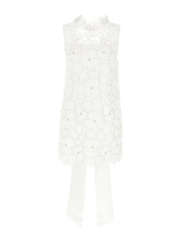 Self Portrait: ショートドレス - ショートドレス - 白