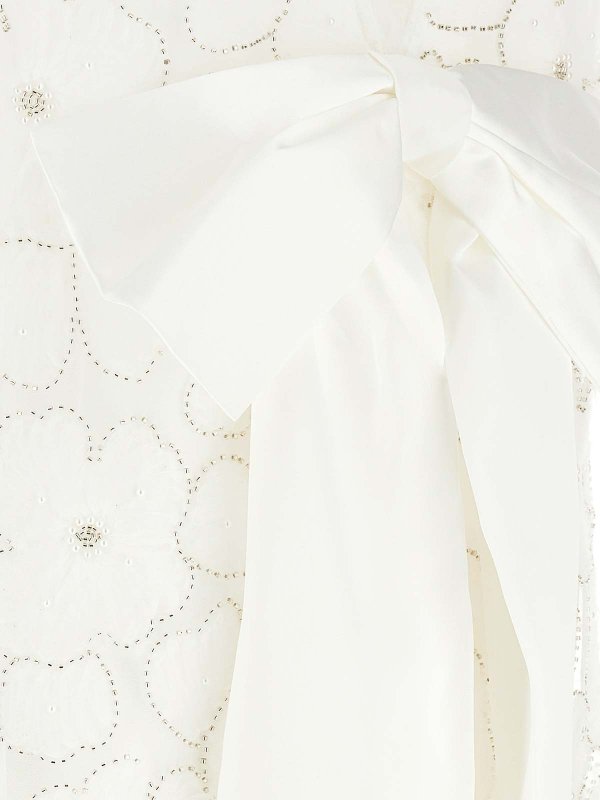 ショートドレス - 白 shop online: Self Portrait