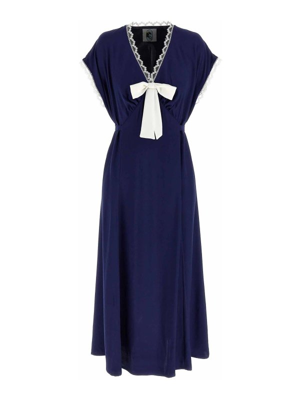 SLEEPER: Knielange Kleider - Knielanges Kleid - Blau