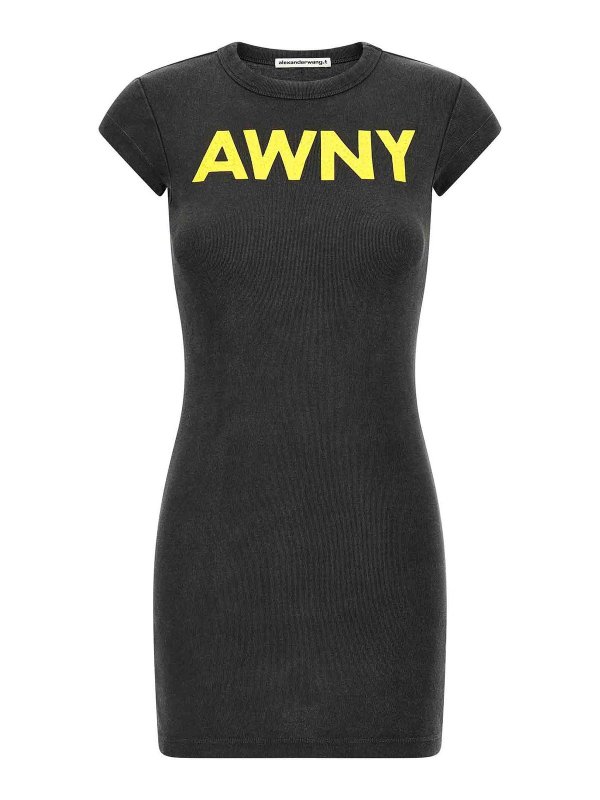 T BY ALEXANDER WANG: ニーレングスドレス - 膝丈ドレス - Awny