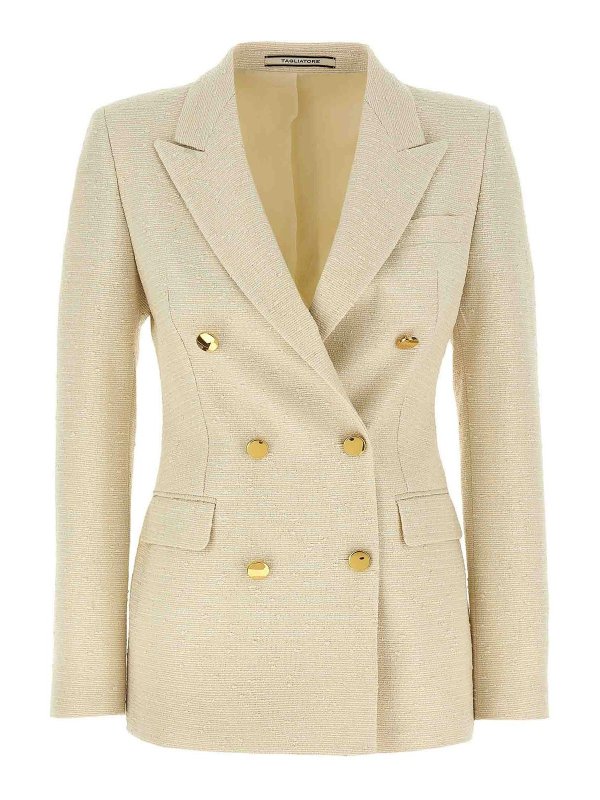 TAGLIATORE: Vestes de costume - Blazer - Beige