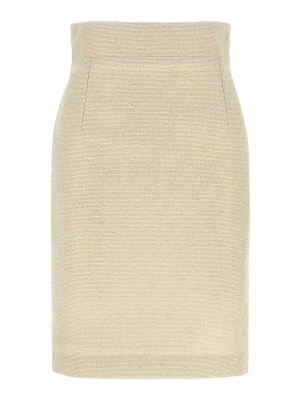 TAGLIATORE: ニーレングススカート＆ミディ丈 - 膝丈/ミディスカート - ベージュ