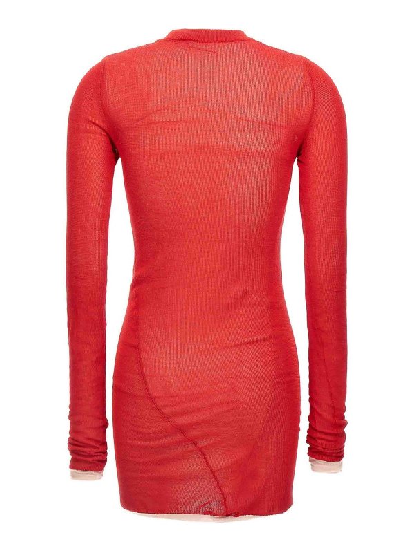 The Attico: Knielange Kleider online - Knielanges Kleid - Rot