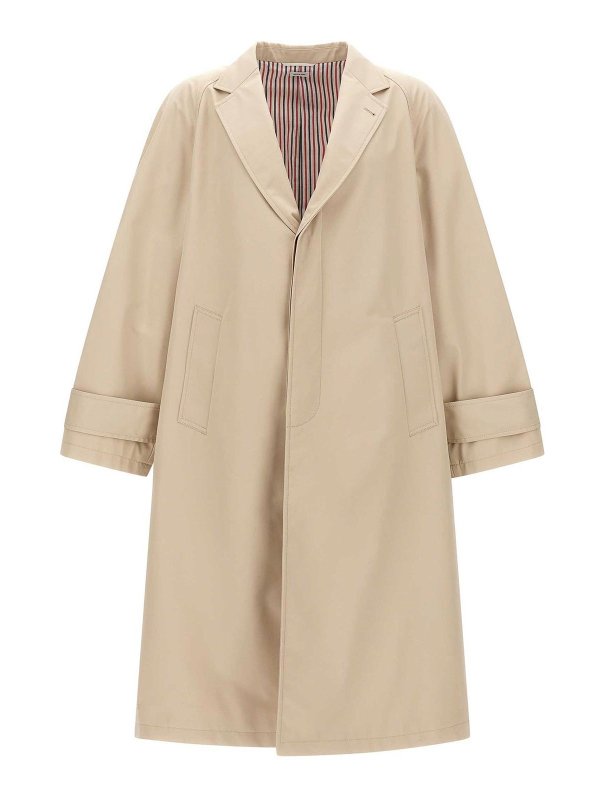 THOM BROWNE: ショートコート - ショートコート - ベージュ