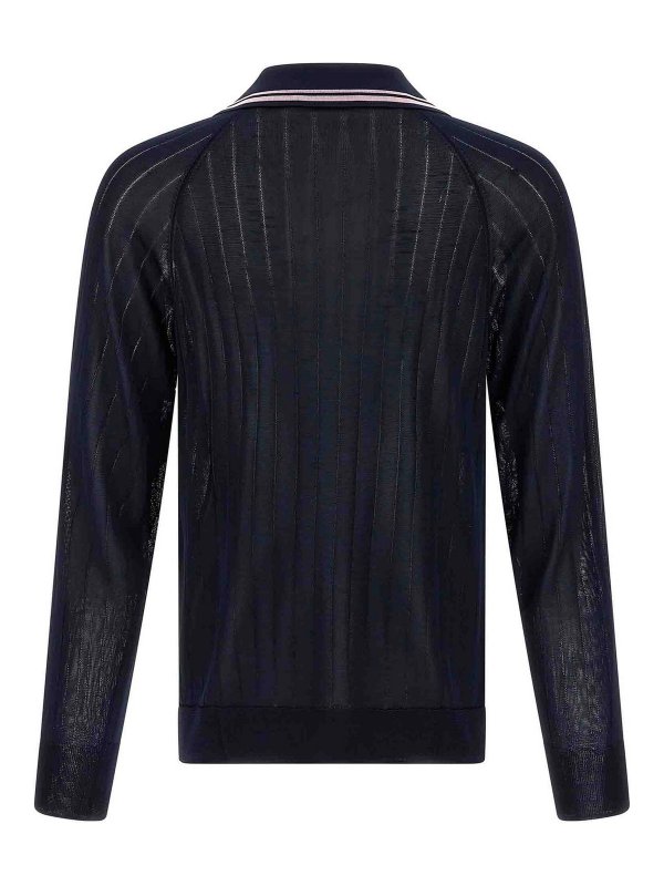 WALES BONNER: cardigans online - Roots Polo Shirt Sweater