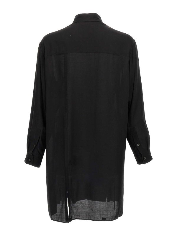 YOHJI YAMAMOTO: camicie online - Camicia per camicetta con zip cellulosio