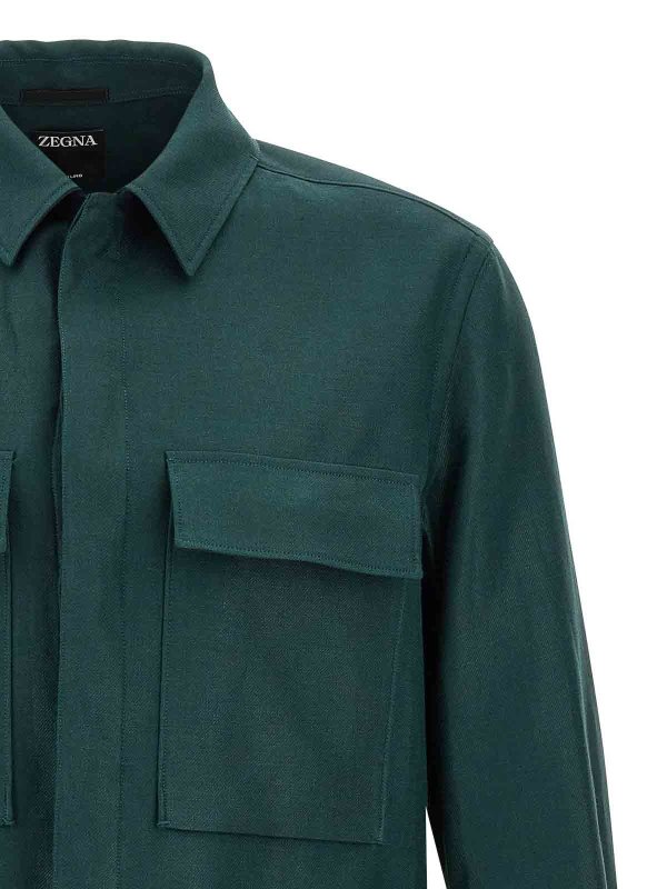 The Best Shops ZEGNA: Blusen - Bluse - Grün