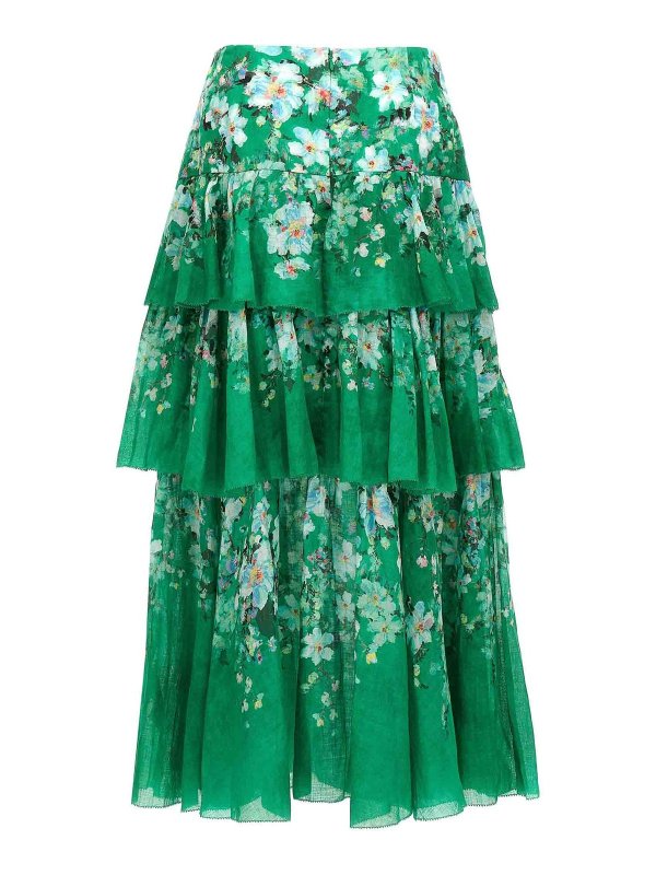 ZIMMERMANN: Jupes midi et au genou online - Jupe Midi - Vert