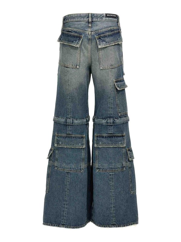 BALENCIAGA: ブーツカットジーンズ online - ブーツカットジーンズ - ブルー