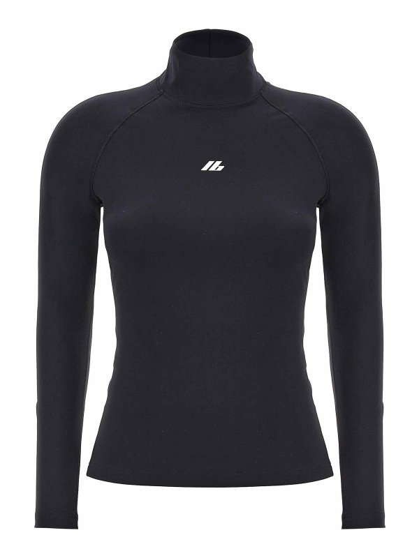 BALENCIAGA: Tops & Tank tops - Reflective top logo