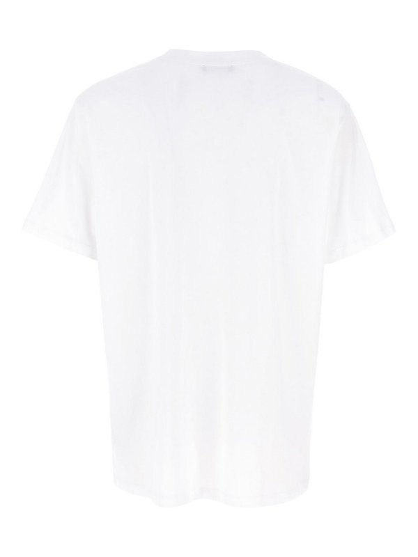 Balmain: t-shirts online - Velvet Logo T-Shirt