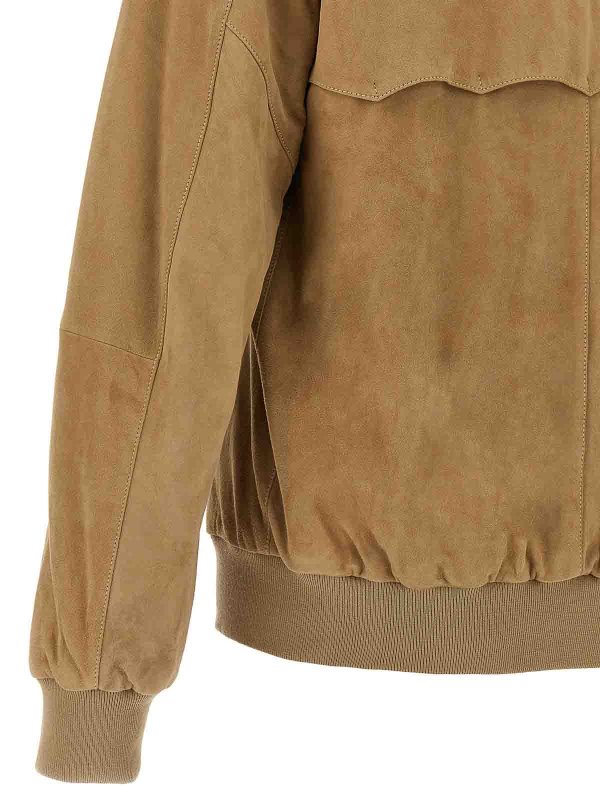 Suede Bomber Jacket shop online: BARACUTA