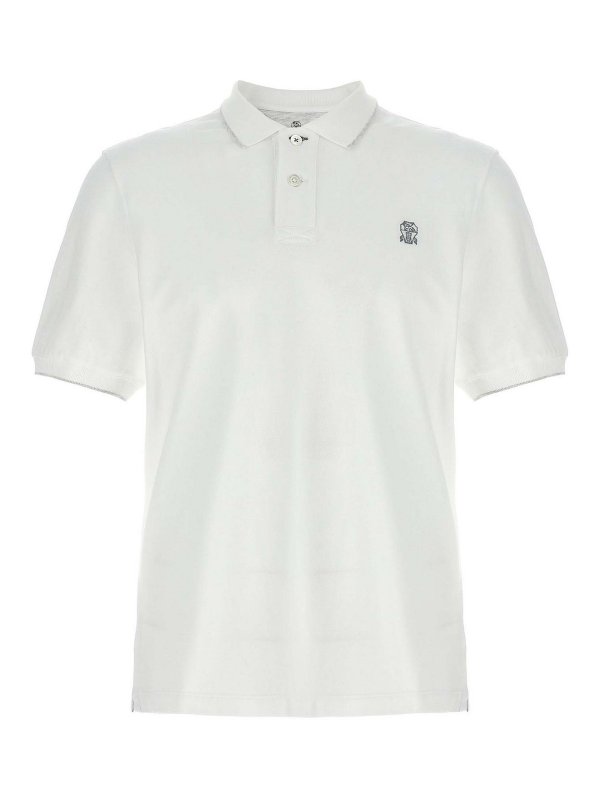 BRUNELLO CUCINELLI: ポロシャツ - ポロシャツ - 白