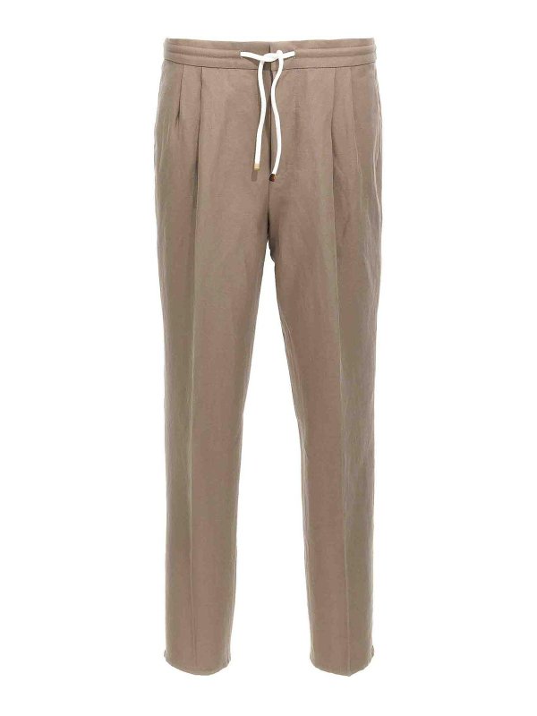 BRUNELLO CUCINELLI: カジュアルトラウザー - カジュアルパンツ - グレー