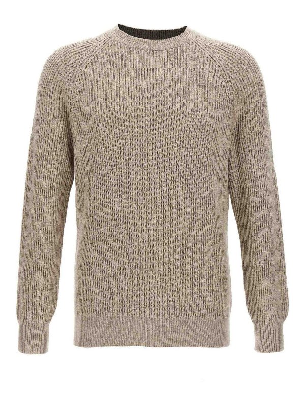 BRUNELLO CUCINELLI: クルーネック - クルーネック - ベージュ