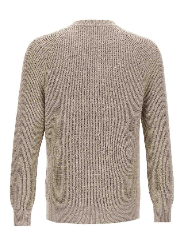 BRUNELLO CUCINELLI: クルーネック online - クルーネック - ベージュ