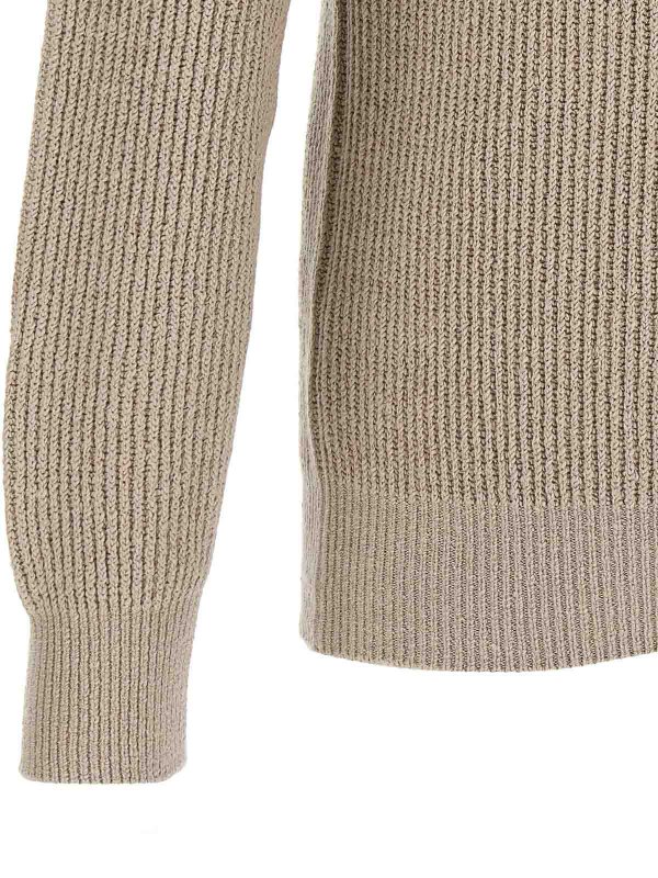 クルーネック - ベージュ shop online: BRUNELLO CUCINELLI