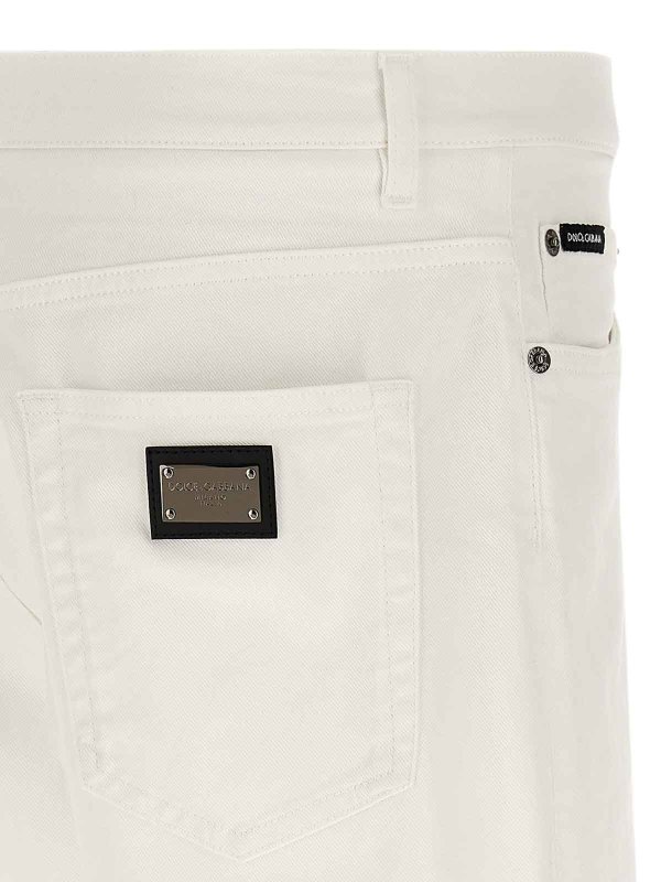ショートパンツ - 白 shop online: DOLCE & GABBANA