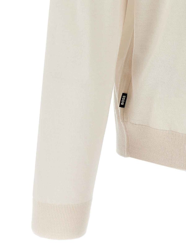 Rundhalspullover - Weiß shop online: Hugo Boss