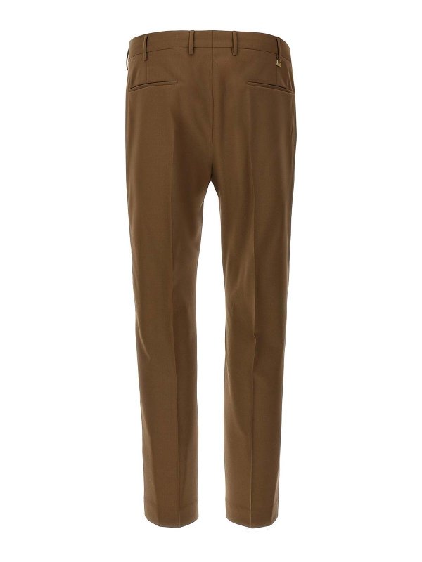 PT TORINO: Pantalons casual online - Pantalons Décontractés - Marron