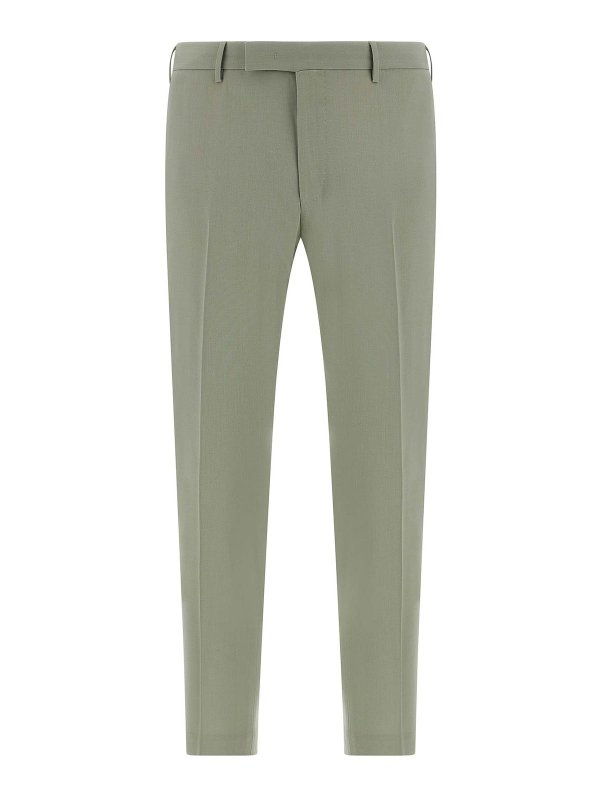 PT TORINO: Pantalons casual - Pantalons Décontractés - Vert