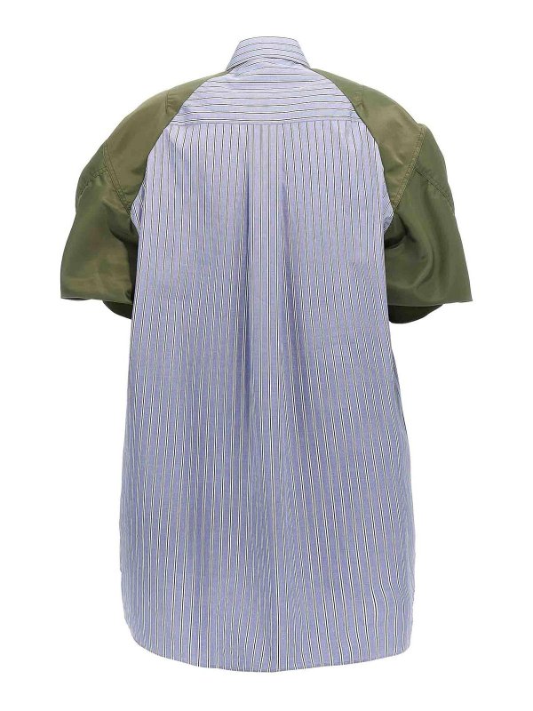 Sacai: short dresses online - Mini Chemisier Dress