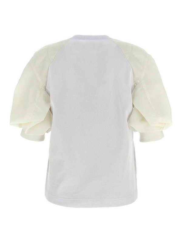 Sacai: T-shirts online - T-Shirt - Weiß