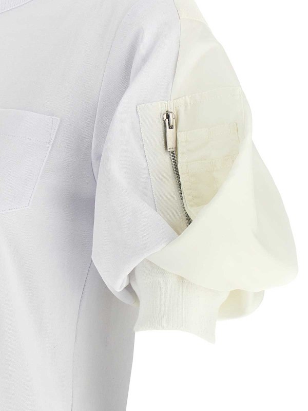 T-Shirt - Weiß shop online: Sacai