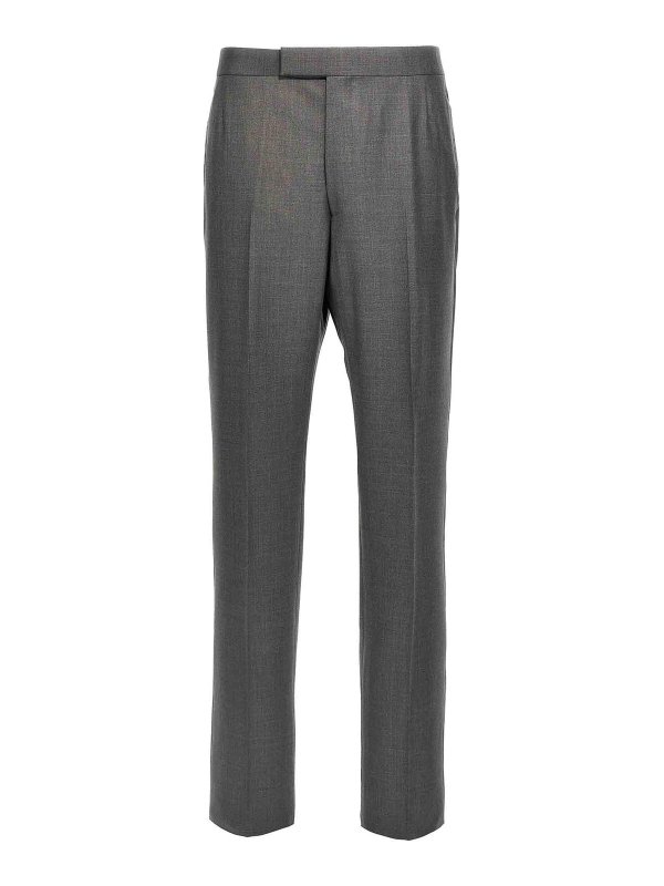 THOM BROWNE: casual trousers - Strap Pants