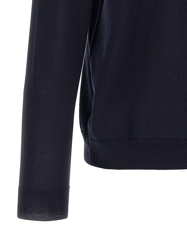 Rundhalspullover - Blau shop online: ZANONE