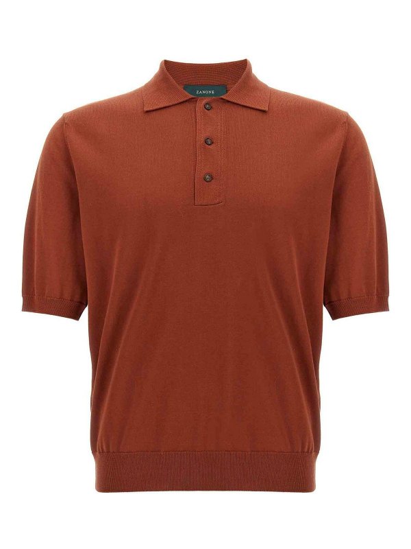 ZANONE: Polos  - Polo - Rouge