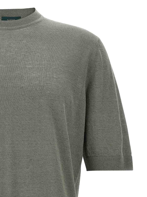 The Best Shops ZANONE: Pull col rond - Pull Col Rond - Vert