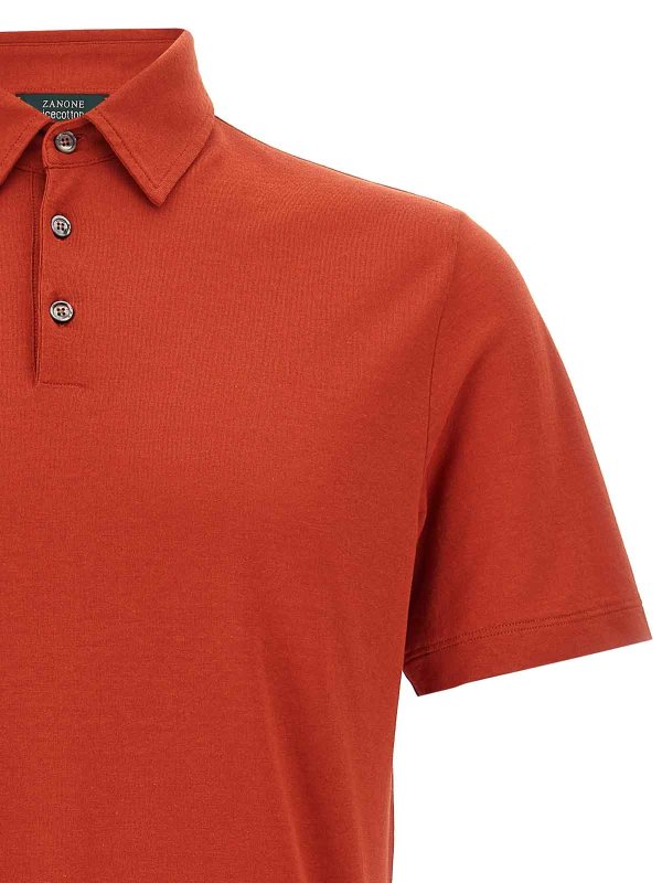 The Best Shops ZANONE: Poloshirts - Poloshirt - Orange