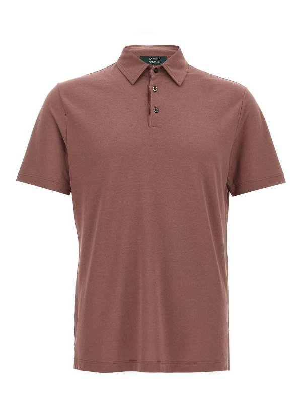 ZANONE: ポロシャツ - ポロシャツ - ブラウン