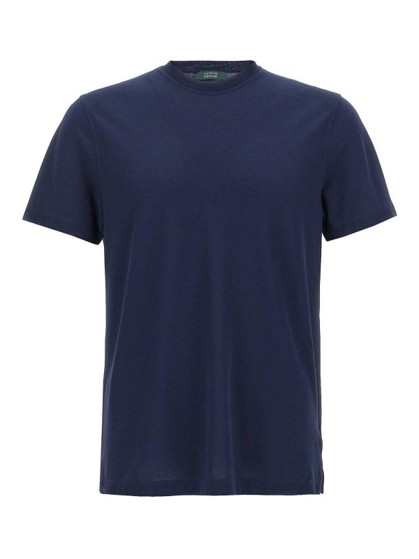 ZANONE: T-shirts - T-Shirt - Bleu