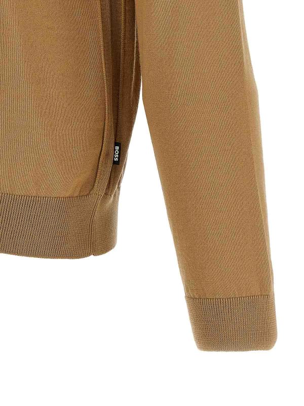Rundhalspullover - Beige shop online: Hugo Boss