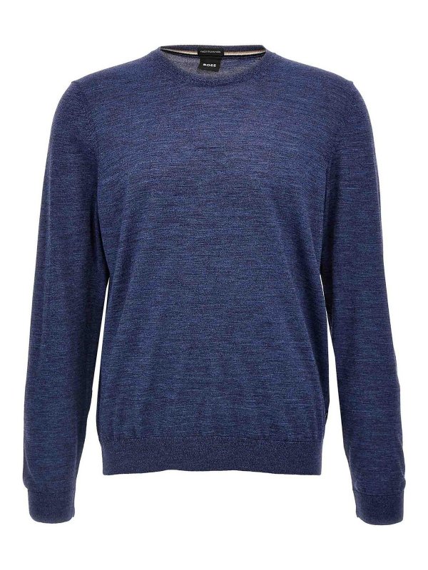 Hugo Boss: クルーネック - クルーネック - ブルー