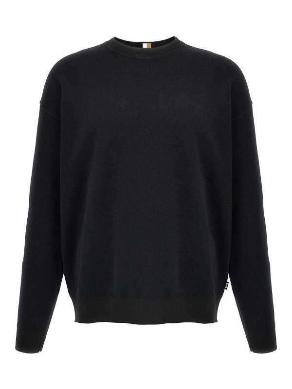 Hugo Boss: クルーネック - クルーネック - 黒