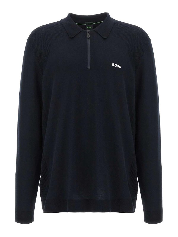 Hugo Boss: Pull col rond - Pull Col Rond - Bleu